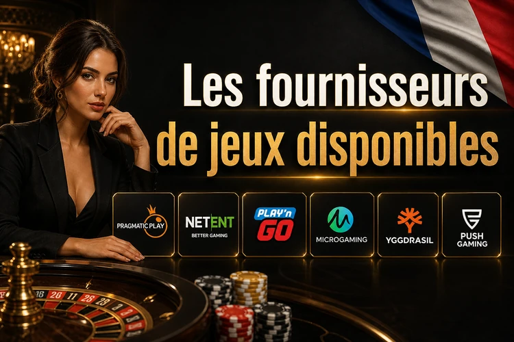 Les fournisseurs de jeux disponibles